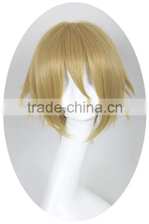 Fashion White Blonde Short Bob Cosplay Party Hair Wig For Cool Girl