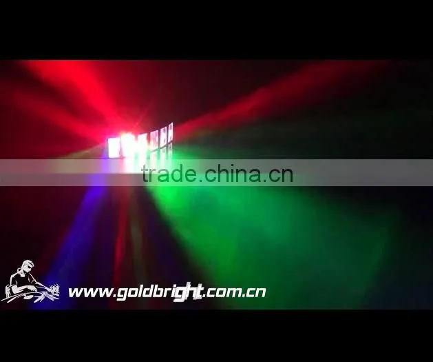 Sound active auto dual derby 4x3w RGBA LED disco stage effects