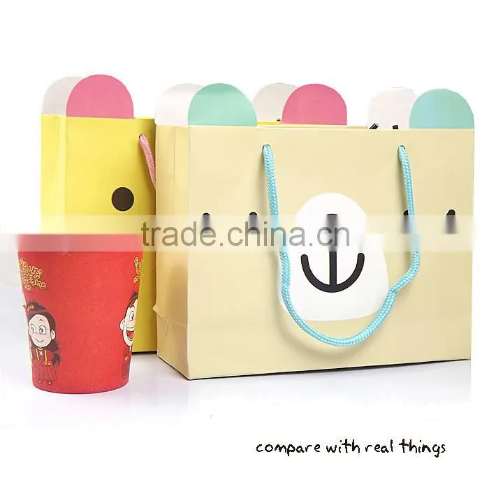 Cute Bear Face 2 Sides Mini Paper Bag