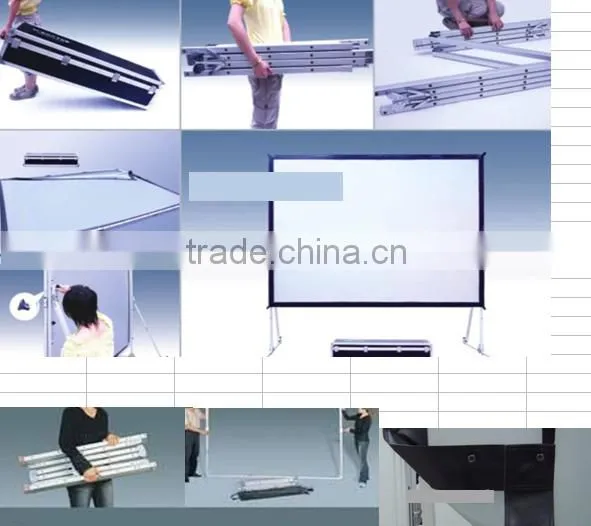 Yes Portable and Matt White Material fast fold screen/projector screen