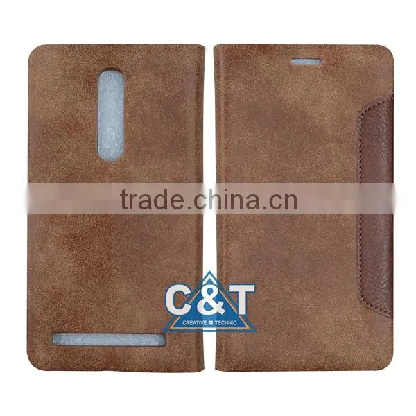 C&T China fancy cover for asus zenfone selfie zd551kl 5.5 inch flip wallet mobile phone case