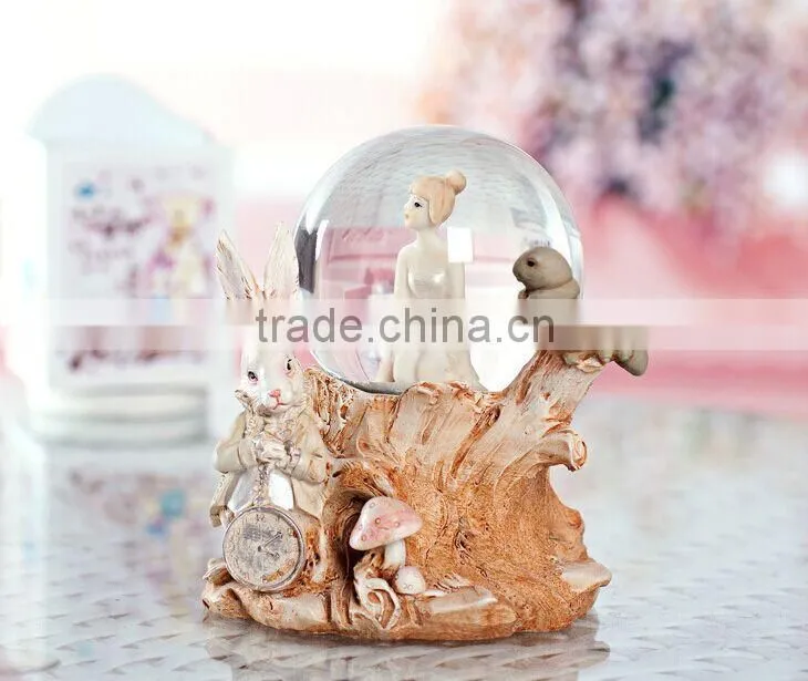High grade handicrafts ballet girl Romantic Crystal ball Music box