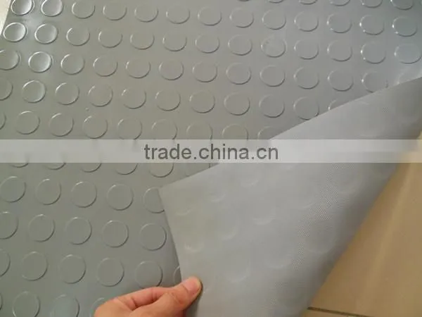Cheap pvc coin anti fatigue outdoor gym mats