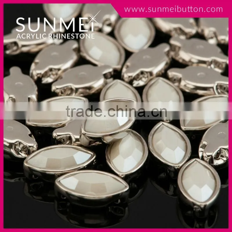 Decorative Black Plastic Rhinestone Shoe Buckles