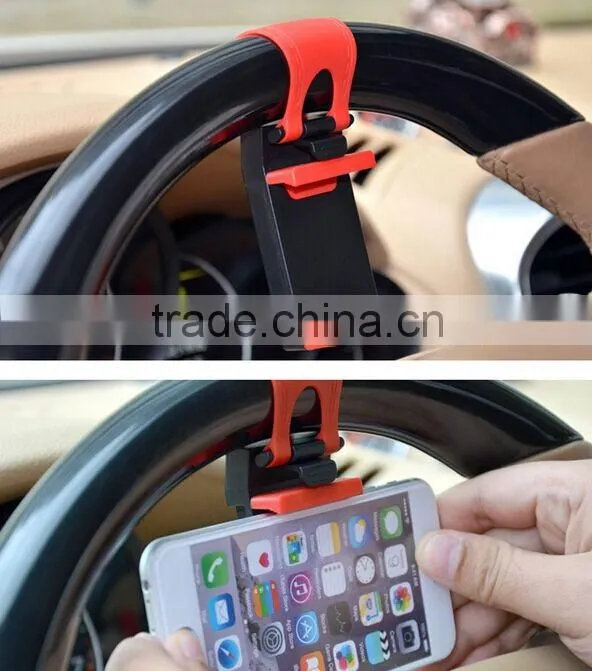 High quality universal car steering wheel phone holder for iphone 6