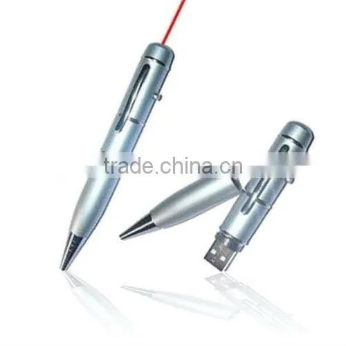 USB flash drive laser pointer ball pen,pen usb with laser point
