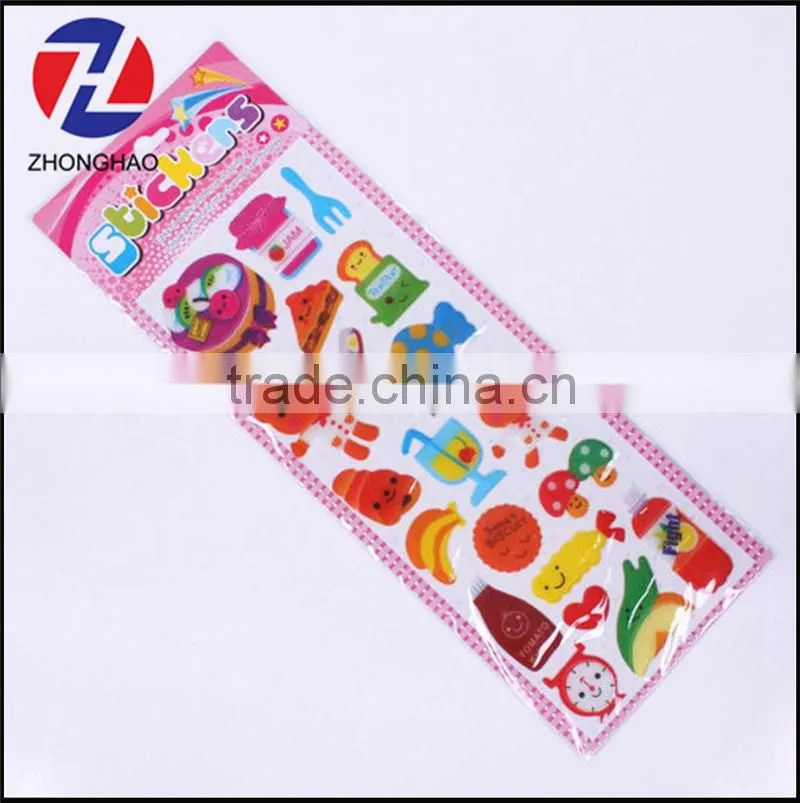 Hot sell wholesale personalized star shape puffy sticker