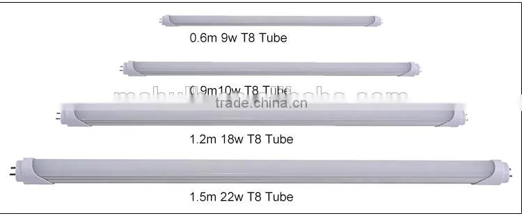 european style 4 feet indoor t8 led tube, read tube8 led light tube, price led tube light t8