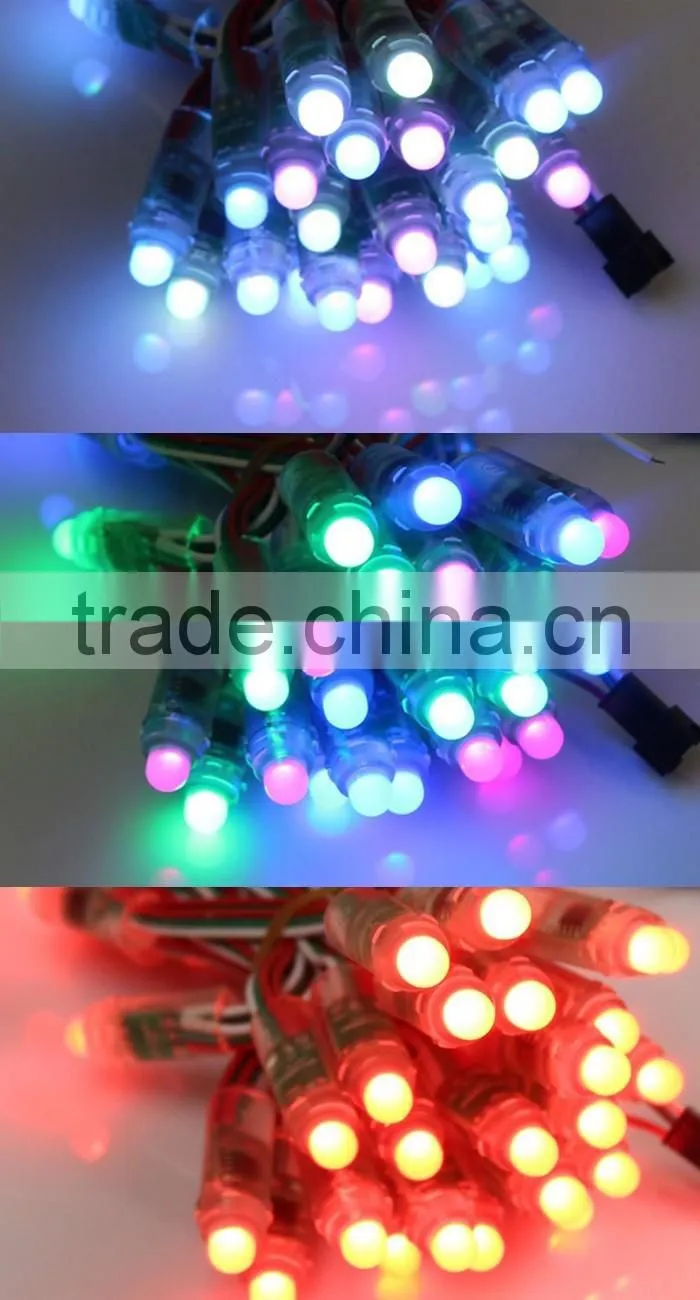 waterproof IP68 led string light WS2811/WS2801/UCS1903 12mm RGB led pixel