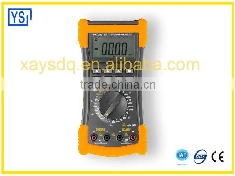 China manufacture wholesale price MS7283 electrical equipment process calibrator with digital multimeter