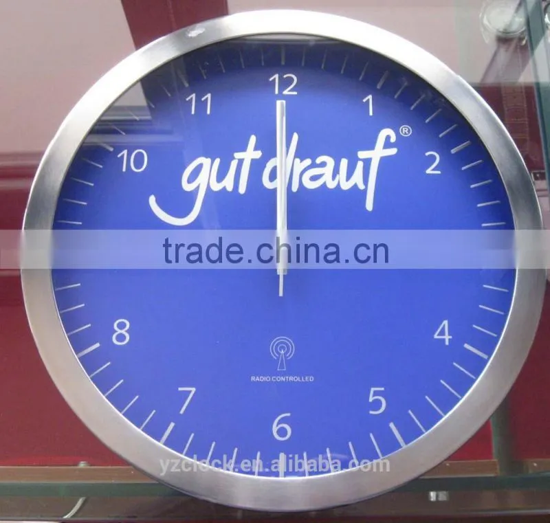 2014 NEW YINGZI stainless steel wall clock