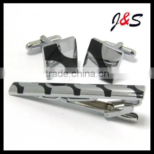 cufflink and tie pin set for men