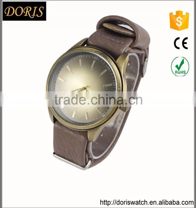 China watch manufacturer oem watch men 2016 new style leather wrist watch