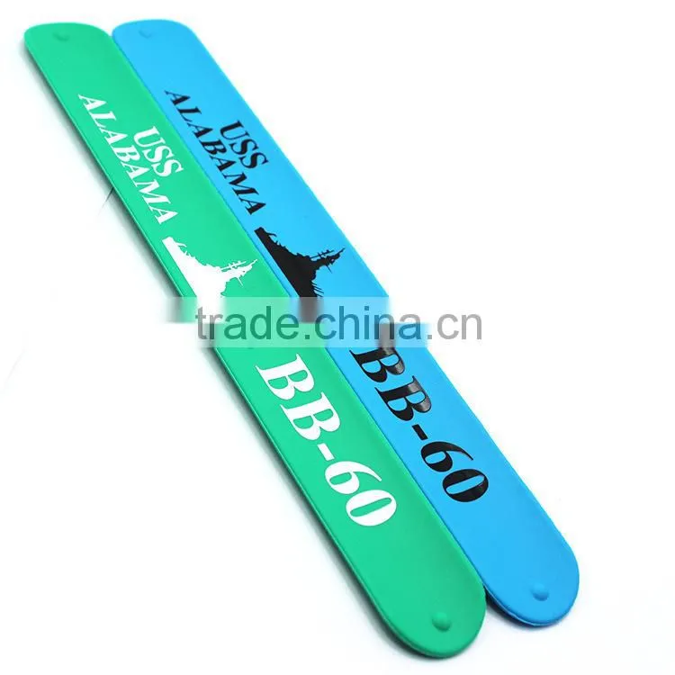 Custom Promotional Slap Bracelets, Cheap Price Silicone Slap Bracelets Bulk wholesale