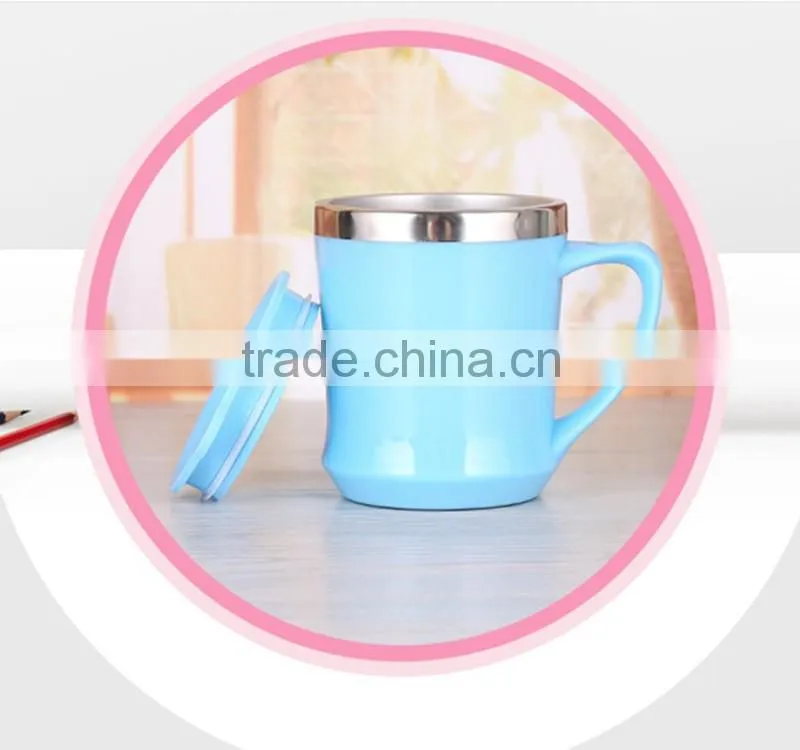 stainless steel double wall coffee mug