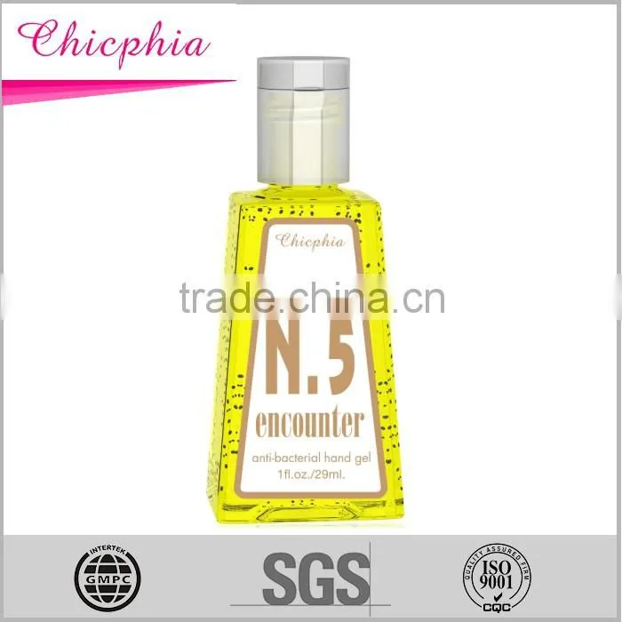 Perfume fragrance hand disinfectant gel /hand gel sanitizer with holder