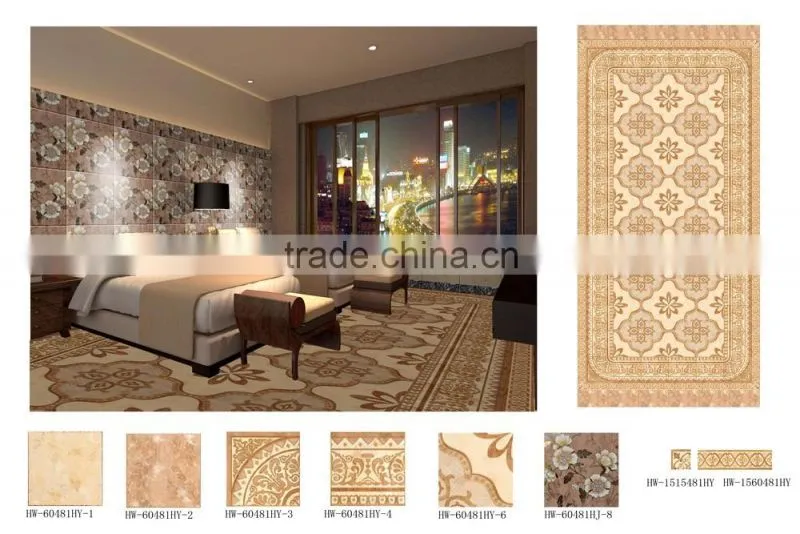 discontinued crawling wooden look gilded glazed wooden floor tiles