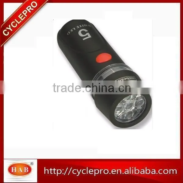 New Black Bicycle 5 LED Front Bike Light Head Light Headlight Torch Lamp Power Beam