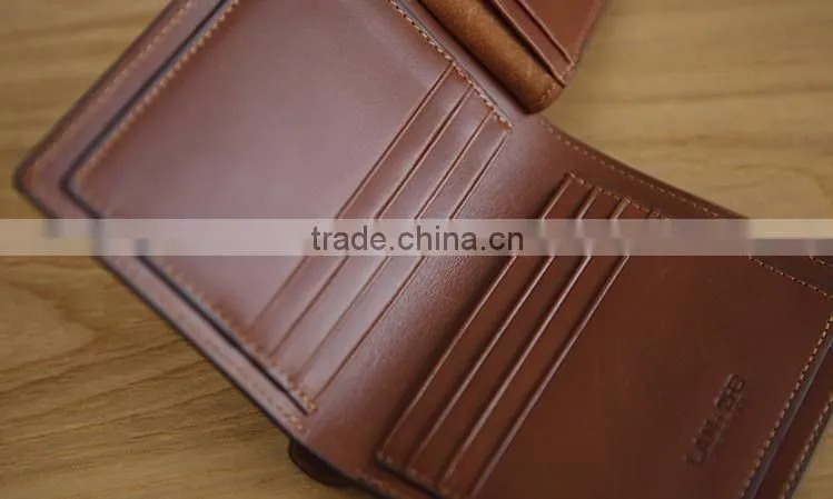 Boshiho Toy layer cowhide leather custom men's wallet