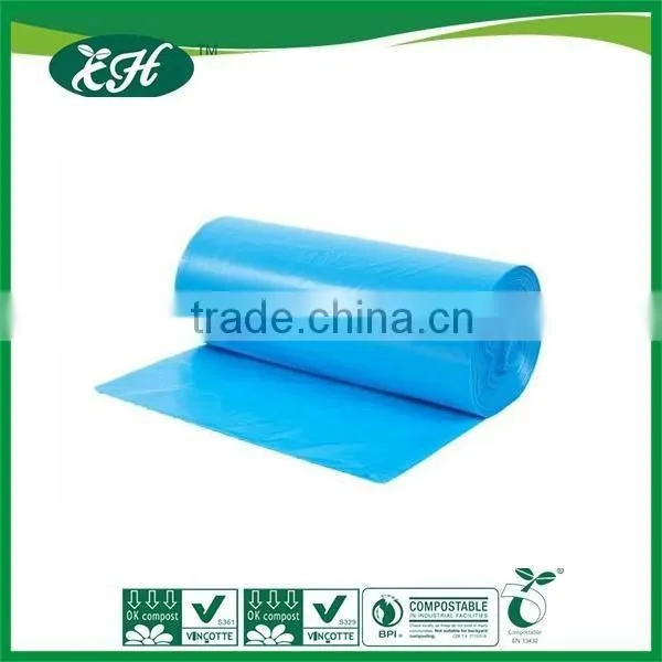 2016 new biodegradable easy handle drawstring trash bag with heavy duty