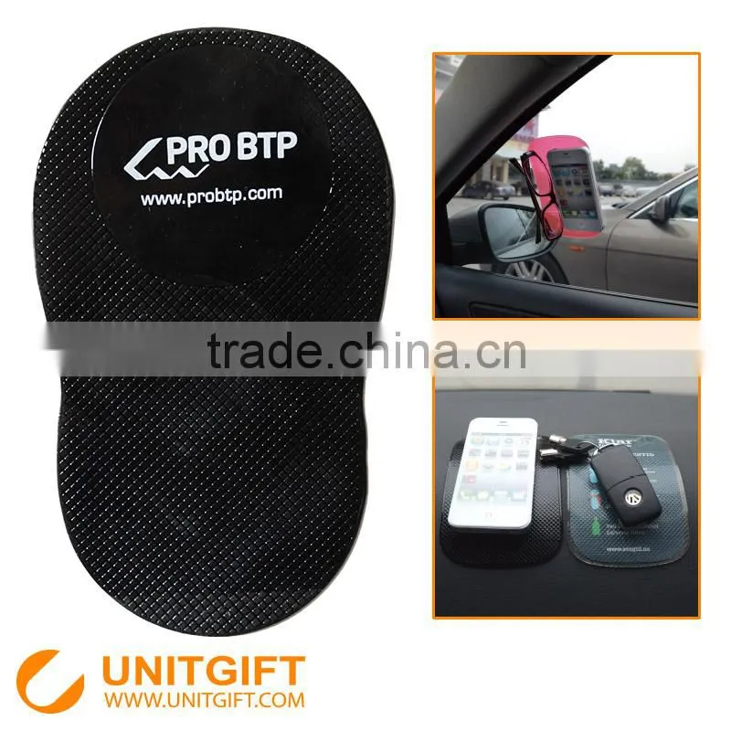 Car non slip mat custom print logo antislip mat Sticky silicone antislip mat