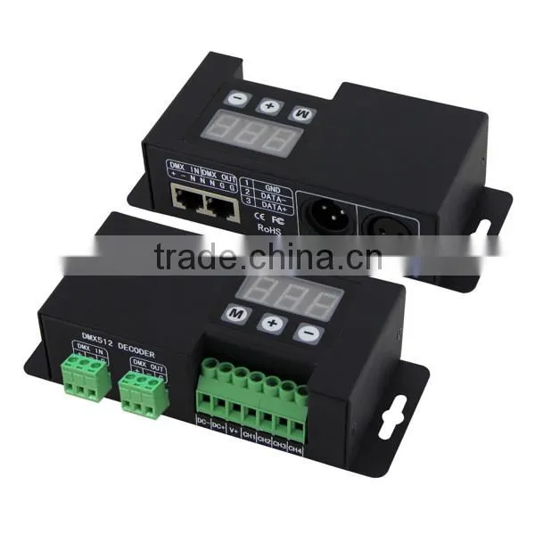 4 channel 5 channel LED DMX512 RGBW controller led DMX Decoder DC12-24V
