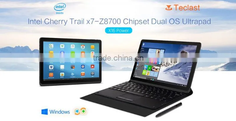 Teclast X16 Power Tablet PC 8GB RAM 64GB ROM Win10 + Android 5.1 11.6 inch FHD IPS Screen Intel Cherry Trail x7-Z8700 64bit