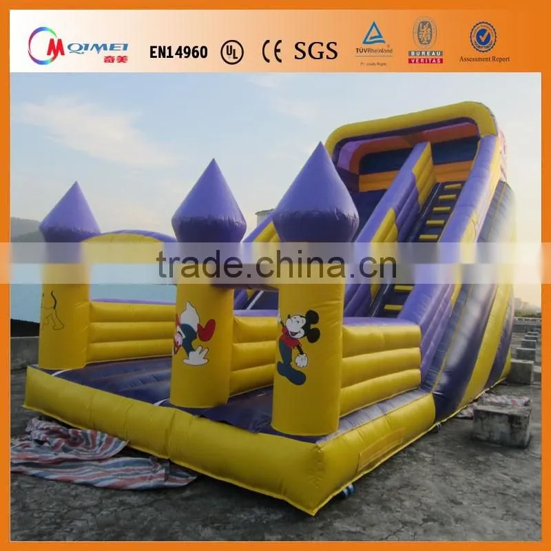 High quality PVC inflatable slide for children,children beds with slide