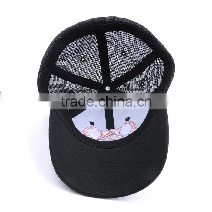 fashion design custom all 6 panels mesh baseball caps