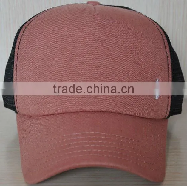 Breathable Custom Made 5 Panels Mesh Cap Trucker Mesh Cap