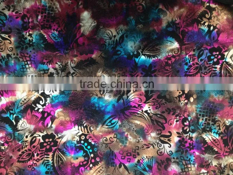 2016 silver fabric printed , buy printing lycra fabric wholesale