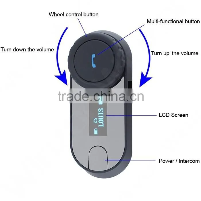 2016 Newst motorcycle bluetooth headset