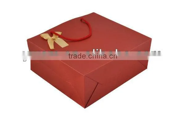 Yiwu wholesale red large paper shopping bags