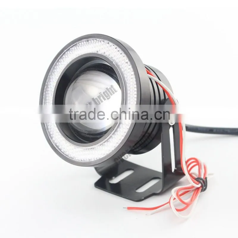 Car led fog headlight COB daytime running light 10w angel eyes fog lamp