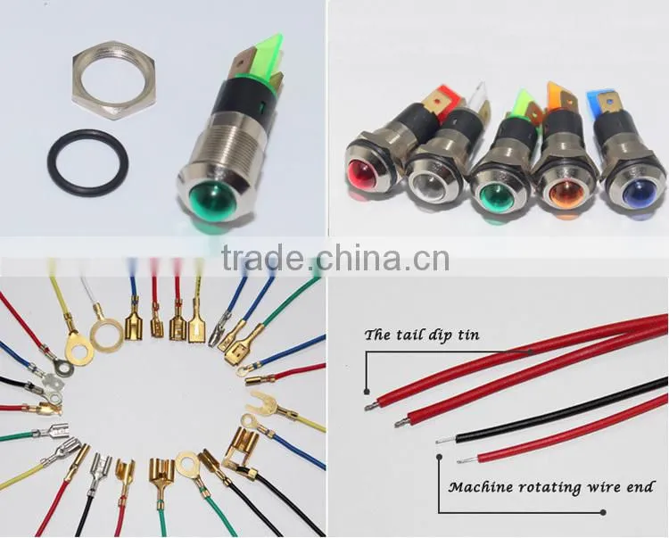 Q10 wire led modern lamps online Water heater 14mm 12v indicator light signal lamp