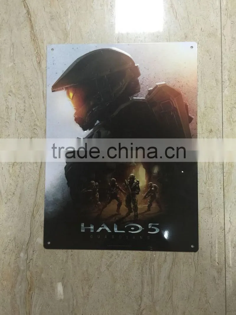 custom OEM funny print tin sheet, embossed sign board, 3d metal plate