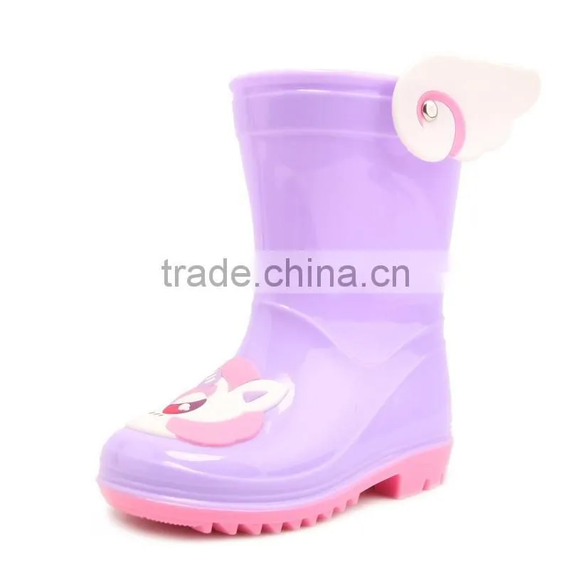 Colorful kids cute rain boot shoes, kids pvc rain boots rubber boots