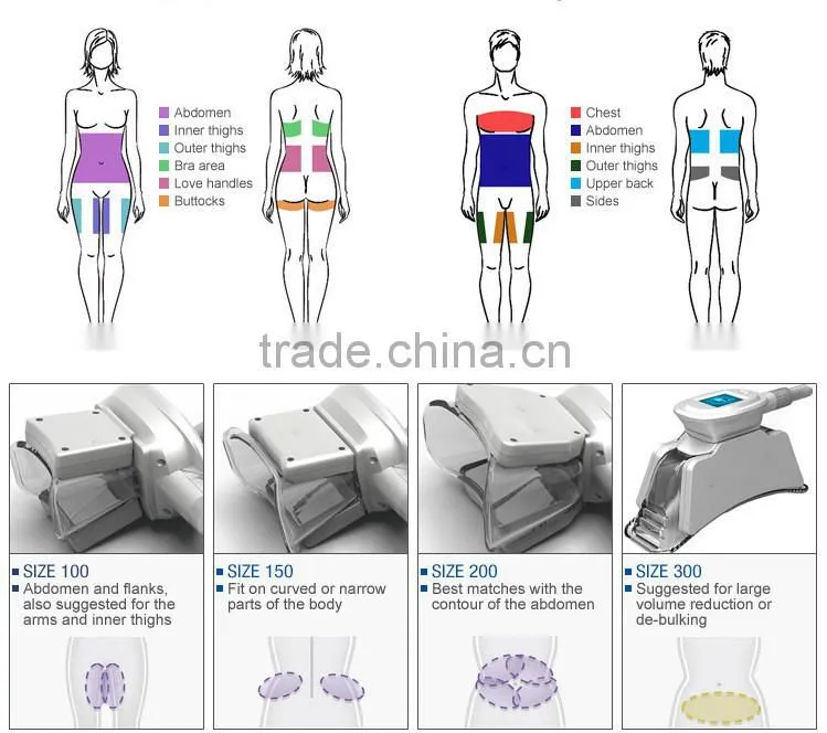 4 handle cryotherapy fat removal cryogenic freeze machinery medical cryo spa equipment