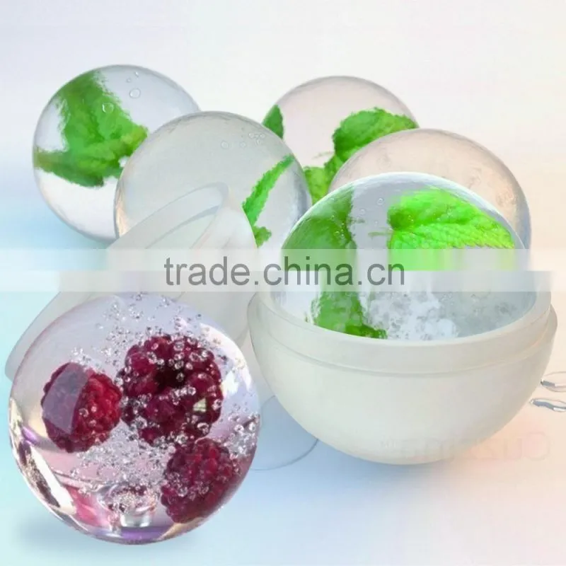2016 Hot selling Food grade Eco-friendly non-stick Circular silicon rubber icecube tray