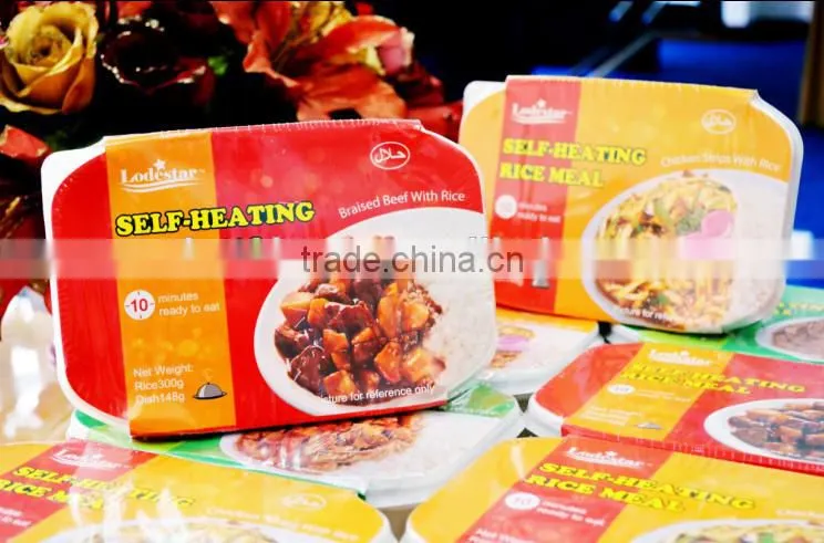 ready to eat meal self heating rice foods