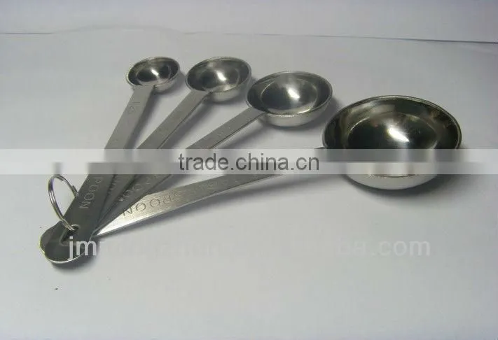 Stainless steel measuring spoon set, 4pc measuing spoon set