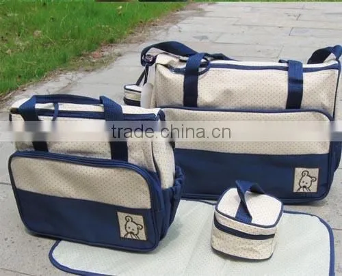 Microfiber New Fashion 5 pieces Set Diaper Bag (BCY11-01)