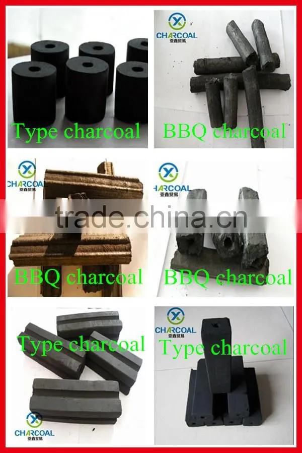 > 6 hours bamboo / hardwood charcoal powder made charcoal for BBQ