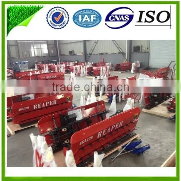 Harvesting reaper,Diesel Engine Wheat and Rice Harvest Machine 4G120A reaper for sale