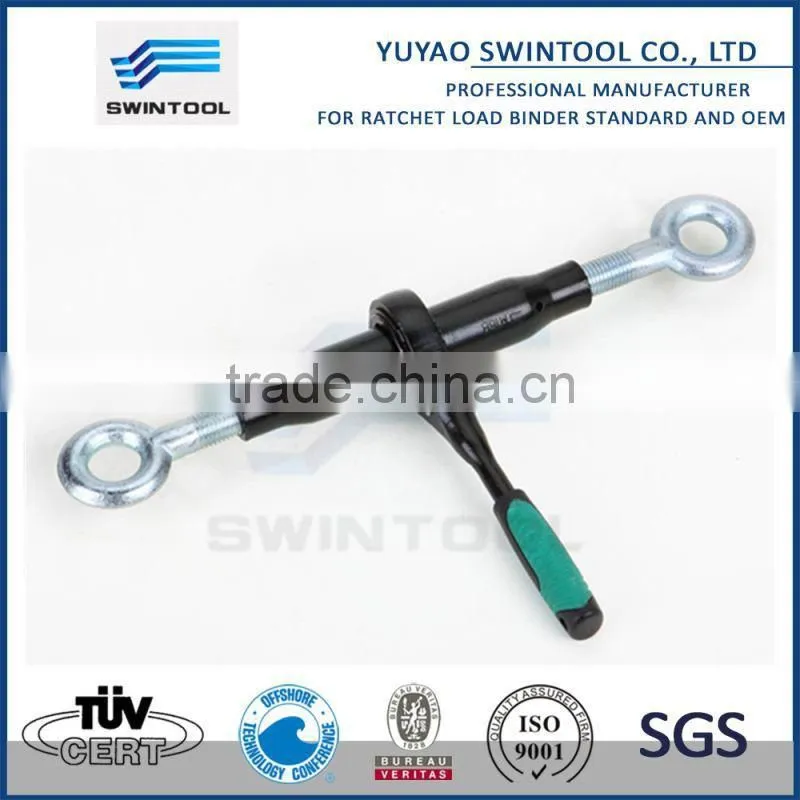 Ratchet load binder with forged jaw clevis