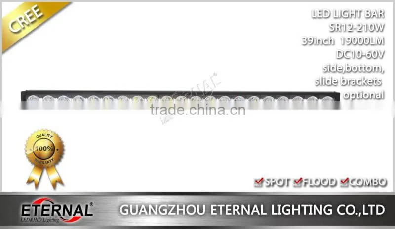 39in 210W led light bar for car automotive offroad SUV marine boat high power led working auxiliary lamp