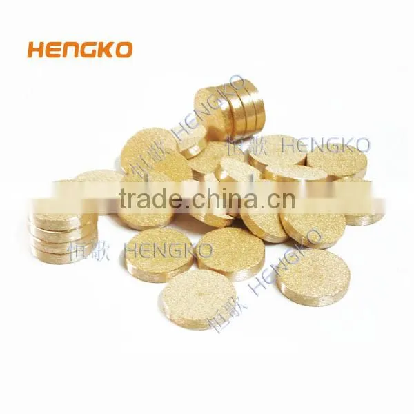 Micron sintered brass bronze powder Oil Filter Disc