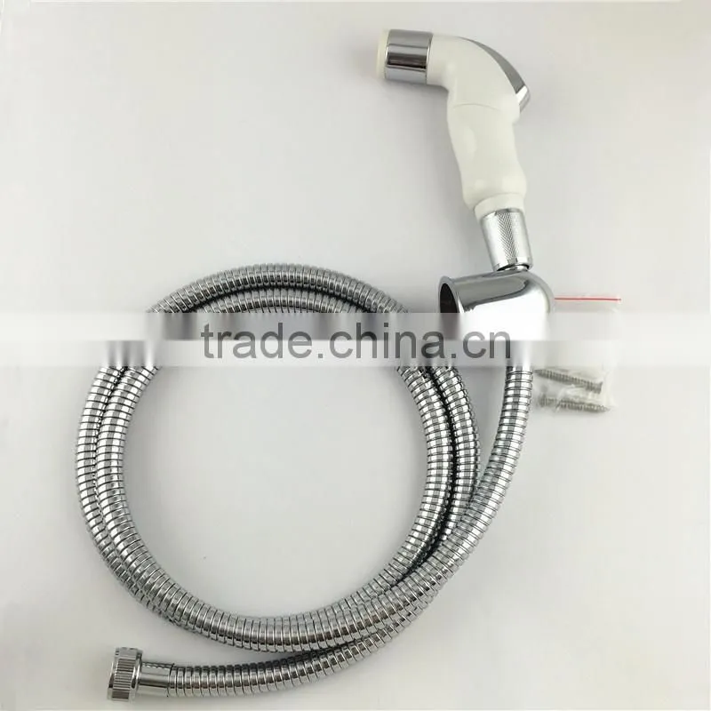 plastic type toliet bidet spray shower with stainless steel hose