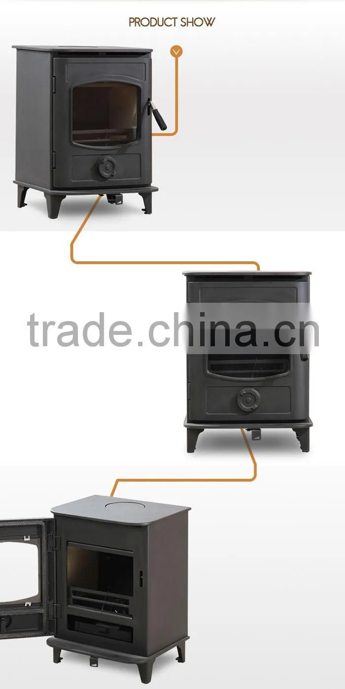 Artificial freestanding wooden fireplace/wood fireplace with swivel casters GR908