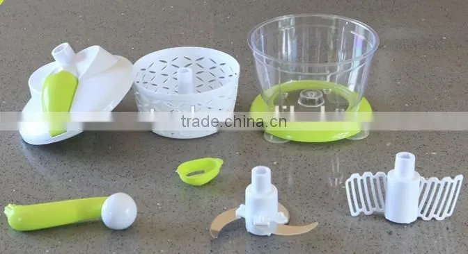 Home Kitchen Multi-function Food Processor Mixer Chopper Salad Spinner Egg Separater